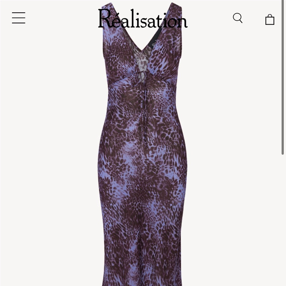 NWT Realisation Par The Scarlet Dress in Purple Leopard size M